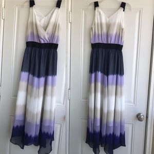 Express size small purple ombré maxi dress